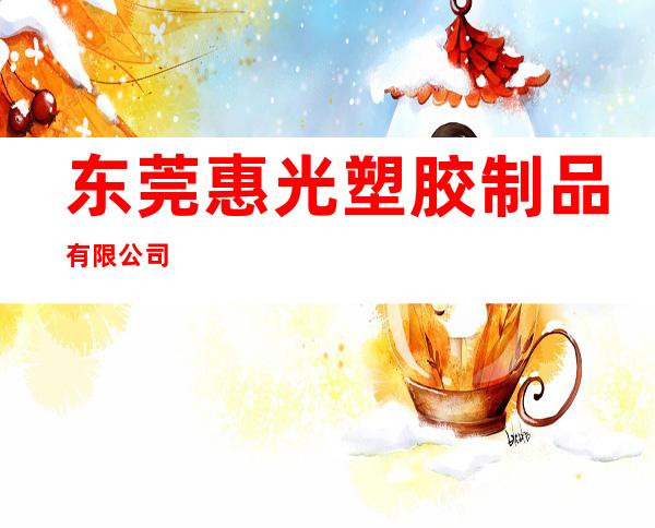 东莞惠光塑胶制品有限公司